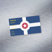 Visitenkartenmagazin mit Flagge Indianapolis Magnetische Visitenkarte (Beispiel)
