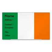 Visitenkartenmagazin mit Flagge Irlands Magnetische Visitenkarte (Vorderseite)