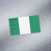 Visitenkartenmagazin mit Flagge Nigerias Magnetische Visitenkarte (Beispiel)