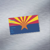 Visitenkartenmagazin mit Flagge von Arizona Magnetische Visitenkarte (Beispiel)