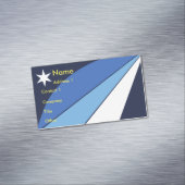 Visitenkartenmagazin mit Flagge von Kolumbien Magnetische Visitenkarte (Beispiel)