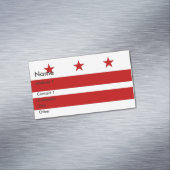 Visitenkartenmagazin mit Flagge von Washington DC Magnetische Visitenkarte (Beispiel)