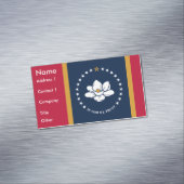 Visitenkartenmagnet mit Flagge von Mississippi (Beispiel)