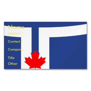 Visitenkartenmagnet mit Flagge von Toronto