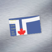 Visitenkartenmagnet mit Flagge von Toronto (Beispiel)