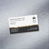 Visitenkartenmagnete des Versicherungsmaklers Magnetische Visitenkarte (Beispiel)