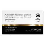 Visitenkartenmagnete des Versicherungsmaklers Magnetische Visitenkarte (Vorderseite)