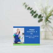 Visitenkartenreinigung Visitenkarte (Stehend Vorderseite)