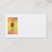 Visitenkartenvorlage Herbstblattmuster Visitenkarte (Rückseite)