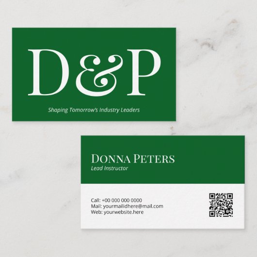 Visitenkartenvorlage mit QR-Code | DP7 Visitenkarte (Vorne/Hinten)