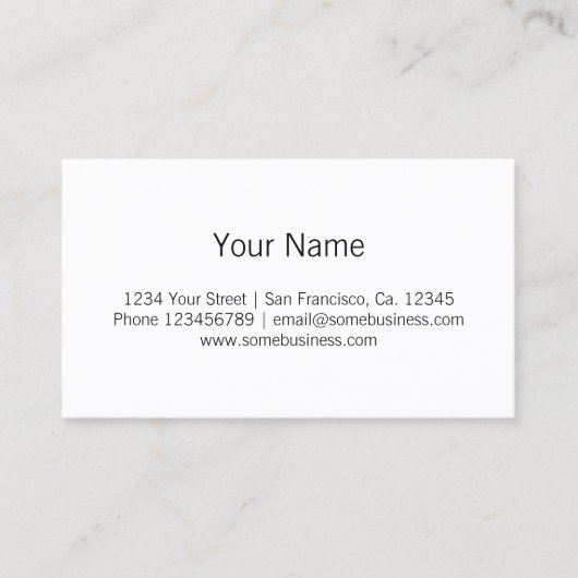 Visitenkartenvorlage mit Zahnlogo Visitenkarte (Vorderseite)