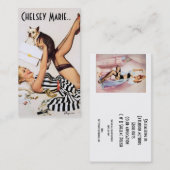 VisitenkarteRetro Pinup Visitenkarte (Vorne/Hinten)