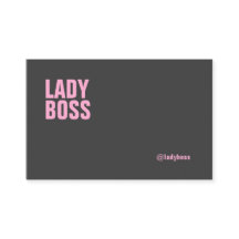 Visitenkarteschablone Dame Boss Bold -