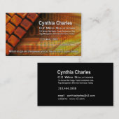 Visitenkarteschablone des Netz-Design-1 (orange) Visitenkarte (Vorne/Hinten)