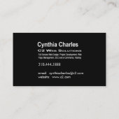 Visitenkarteschablone des Netz-Design-1 (orange) Visitenkarte (Rückseite)