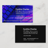 Visitenkarteschablone des Netz-Design-1 Visitenkarte (Vorne/Hinten)