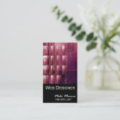 Visitenkarteschablone des Netz-Design-2 Visitenkarte (Stehend Vorderseite)