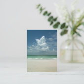 "Visitenkartestrandszene " Visitenkarte (Stehend Vorderseite)