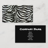 Visitenkartezebra-Druck Visitenkarte (Vorne/Hinten)