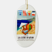 Visitez La-Cote d'Azur Franzose-Reise-Plakat 1957 Keramikornament (Rechts)