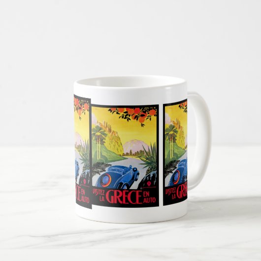 Visitez La Grece en Auto Kaffeetasse (VorderseiteRechts)