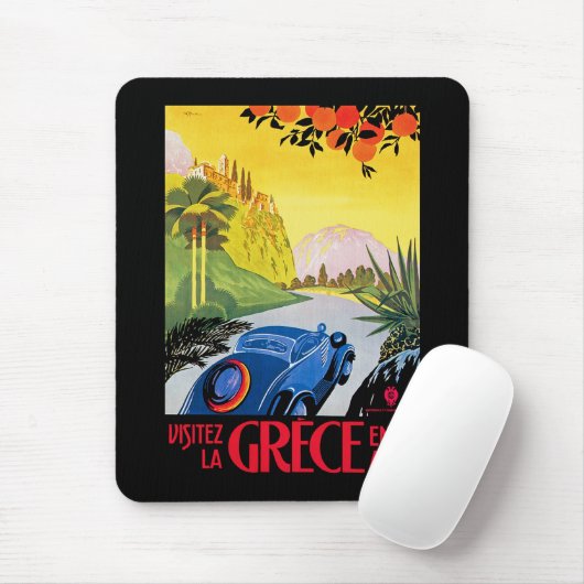 Visitez La Grece en Auto Mousepad (Mit Mouse)