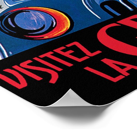 Visitez La Grece en Auto Poster (Ecke)