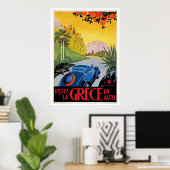 Visitez La Grece en Auto Poster (Heimbüro)