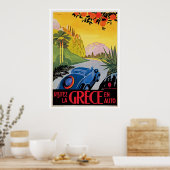 Visitez La Grece en Auto Poster (Küche)