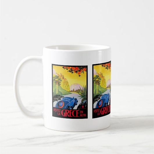Visitez La Grece Kaffeetasse (Links)