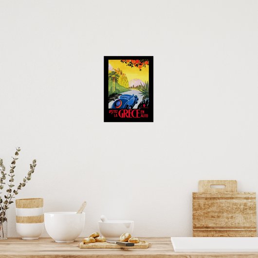 Visitez La Grece Poster (Küche)