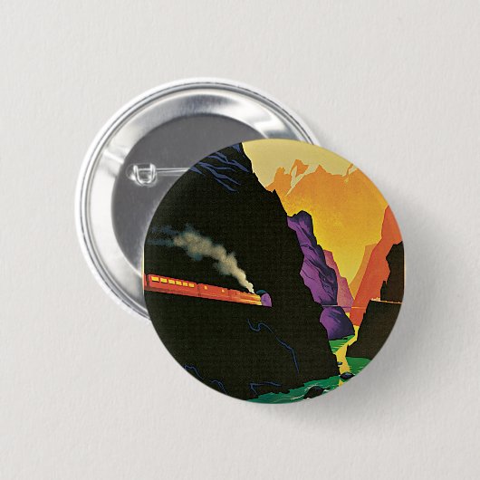 Visitez La Yougoslavie Button (Vorne & Hinten)