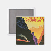 Visitez La Yougoslavie Magnet (Vorderseite/Rückseite)