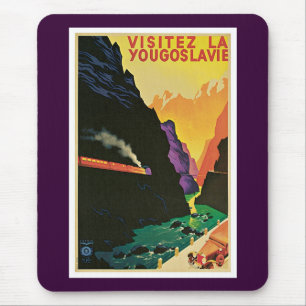 Visitez La Yougoslavie Mousepad