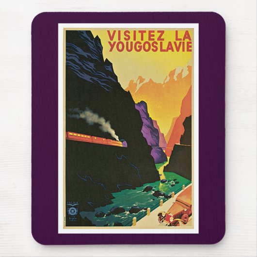 Visitez La Yougoslavie Mousepad (Vorne)