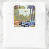 Visitez l'Espagne (Besuch Spanien) Quadratischer Aufkleber (Tasche)