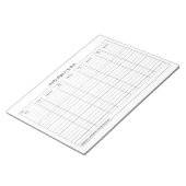 Visitor Sign In Sign Out Tracker Notizblock (angewinkelt)