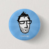 visnu Knopf (blau) Button (Vorderseite)