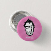 visnup Knopf (magentarot) Button (Vorne & Hinten)