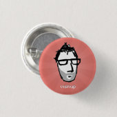 visnup Knopf (rot) Button (Vorne & Hinten)