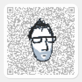 Visnup qr-Code-Lichtaufkleber Quadratischer Aufkleber