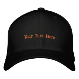 Visor Black Flexfit Wool Cap Nice bestickter Hut