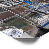 Vissershaven View, Vlissingen, Niederlande Poster (Ecke)