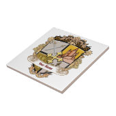 Vista Cross Shield Nachname Fliese (Seite)