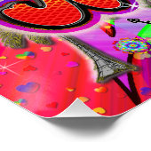 Vista Express Birthday Glossy Poster (Ecke)