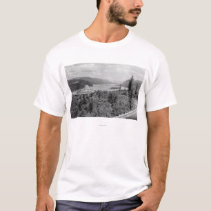 Vista-Haus u. Kronen-Punkt auf Columbia River T-Shirt