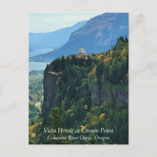 Vista House at Crown Point, Oregon Postcard Postkarte (Vorderseite)