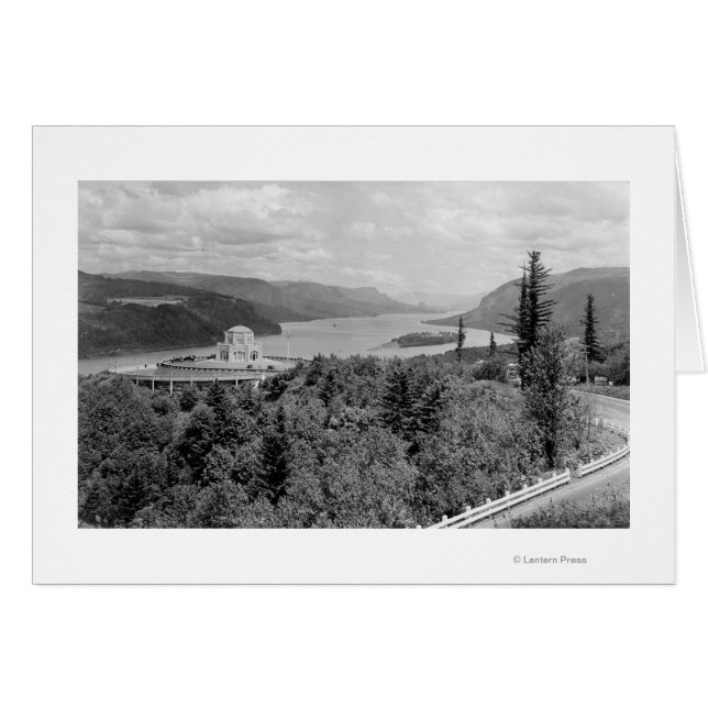 Vista House & Crown Point auf dem Columbia River (Vorderseite (Horizontal))