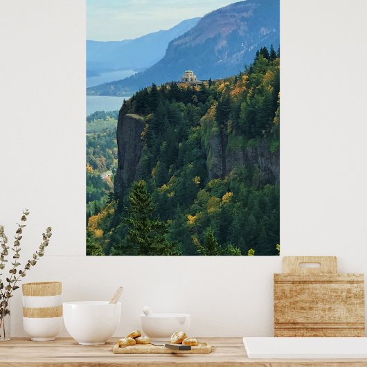 Vista House in Crown Point, Oregon Poster (Küche)