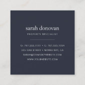 Vista-Logo für Wasserfarben Quadratische Visitenkarte (Rückseite)